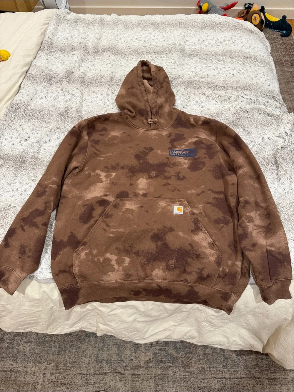 Carhartt Brown Tie-Dye  Hoodie